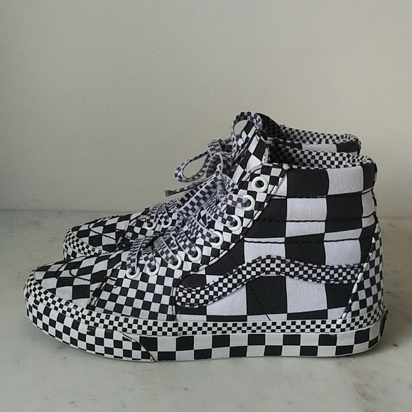 Vans Shoes - VANS - Sk8- Hi-All Over Checkerboard sneakers